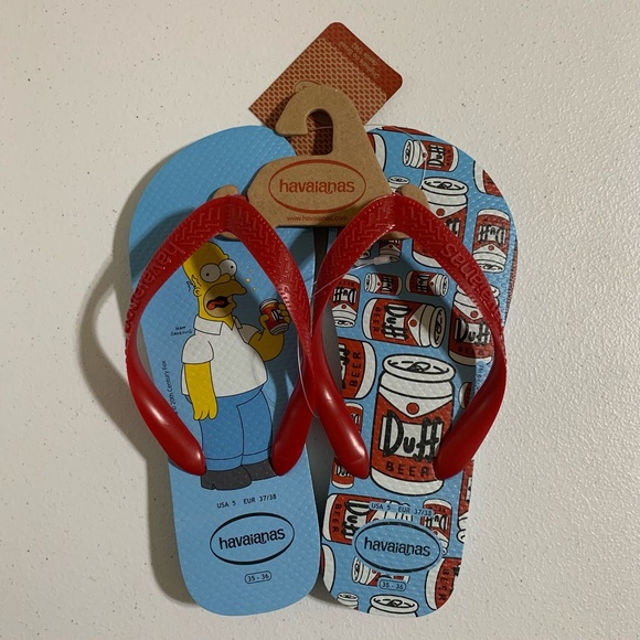 Havaianas The Simpsons Flip Flop Sandals-Size 5 NWT - Picture 7 of 10